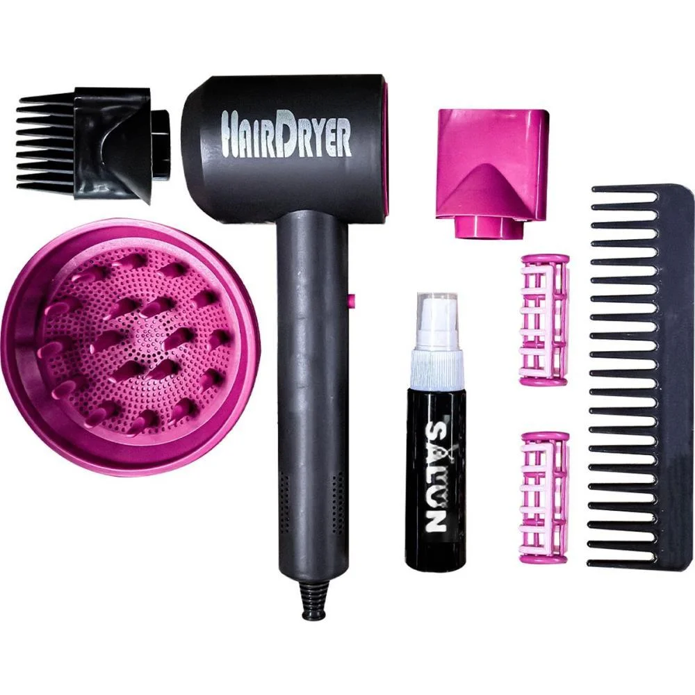 Brincando De Profissoes Kit Salao De Beleza Vip 10Pcs Dm Toys - imagem 4