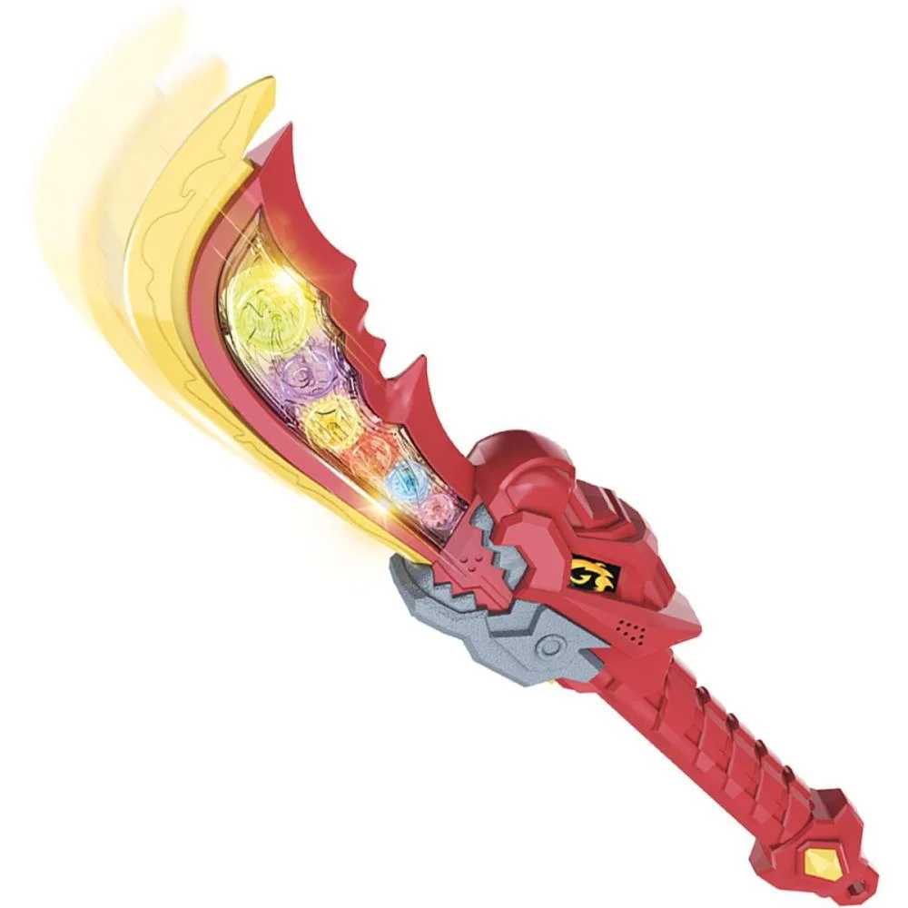 Fantasia Acessorio Espada Dino Power C/Luz E Som Dm Toys - imagem 4