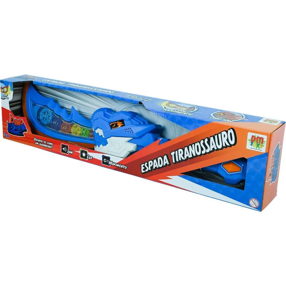 Fantasia Acessorio Espada Dino Power C/Luz E Som Dm Toys - imagem 5