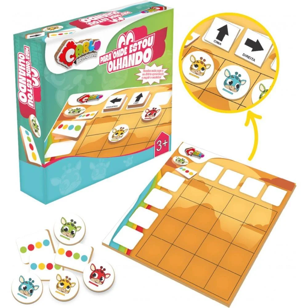 Jogo Educativo Para Onde Estou Olhando Carlu - imagem 2