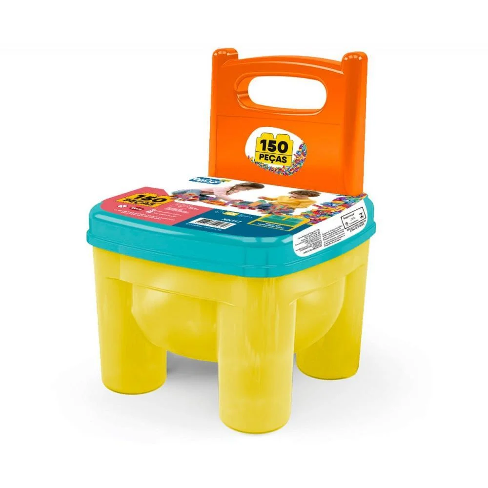 Brinquedo Para Montar Brinkadeira Click 150 Pecas Dismat - imagem 2
