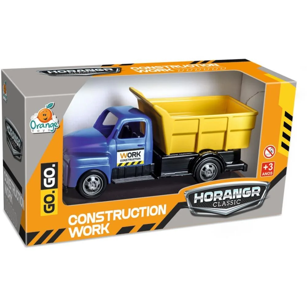Caminhao Construction Work 23Cm (S) Orange Toys - imagem 3