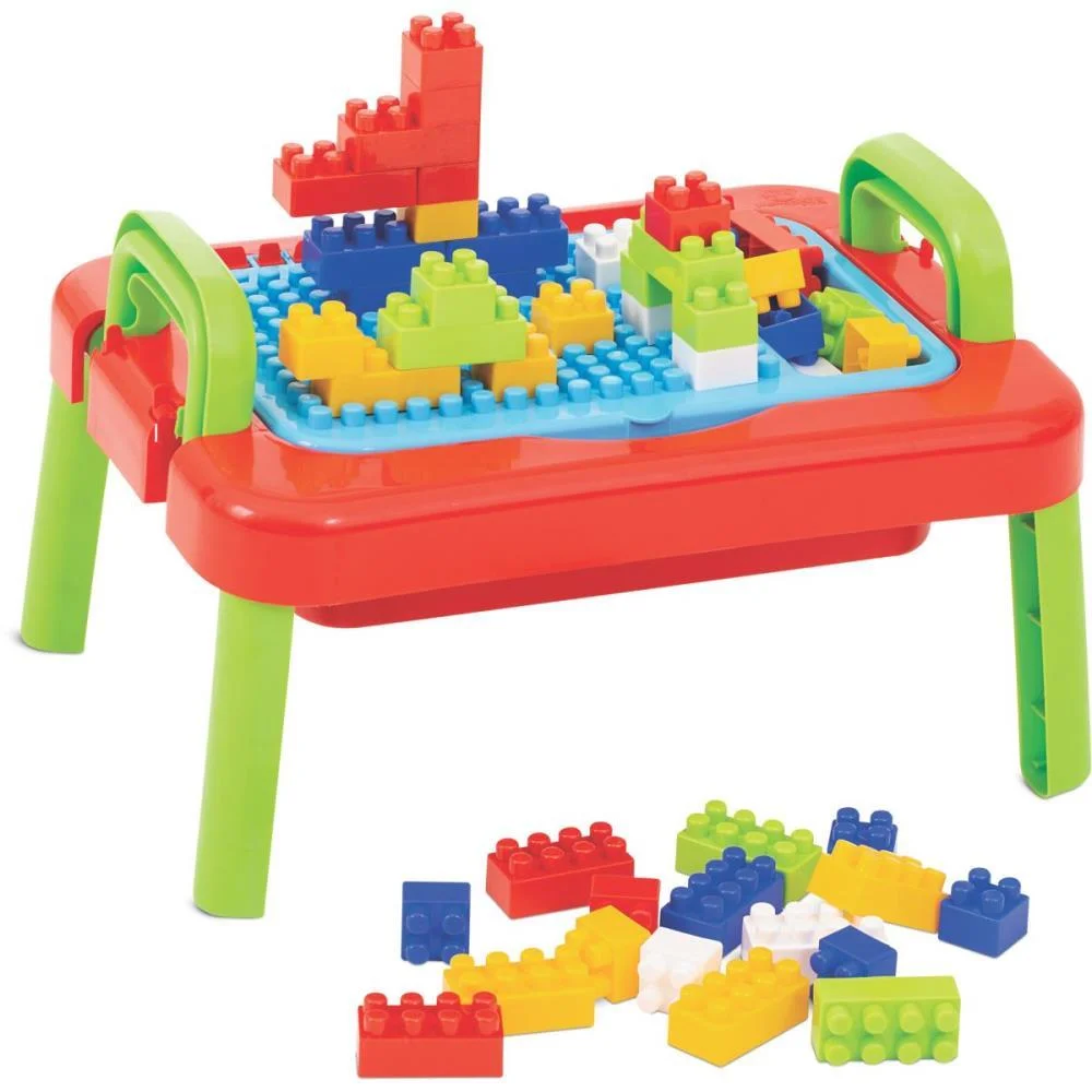 Brinquedo Para Montar Mesa Mercoblocks Unissex 64Pcs Merco Toys - imagem 2