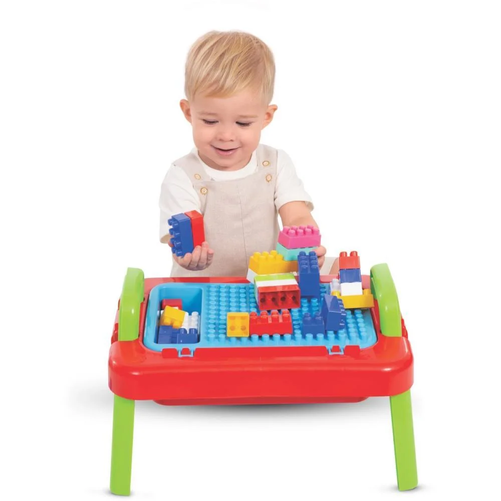 Brinquedo Para Montar Mesa Mercoblocks Unissex 64Pcs Merco Toys - imagem 7