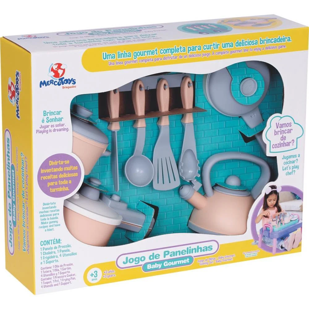 Brincando De Casinha Jogo De Panelinha.baby Gourmet Merco Toys - imagem 10