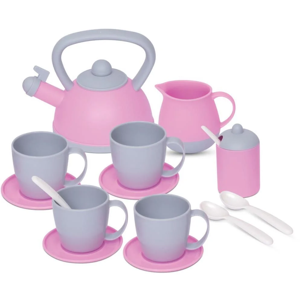 Brincando De Casinha Jogo De Cha Baby Gourmet Rosa Merco Toys - imagem 2