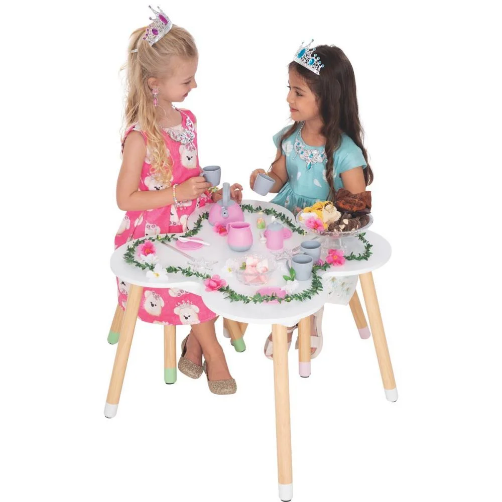 Brincando De Casinha Jogo De Cha Baby Gourmet Rosa Merco Toys - imagem 7