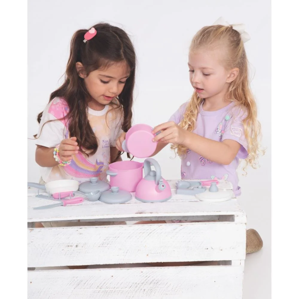 Brincando De Casinha Jogo De Panelinhas Gourmet Rs Merco Toys - imagem 4