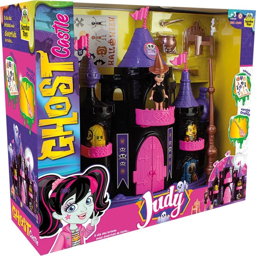 Casinha De Boneca Castelo Ghost C/Boneca/Acessor Samba Toys - imagem 3