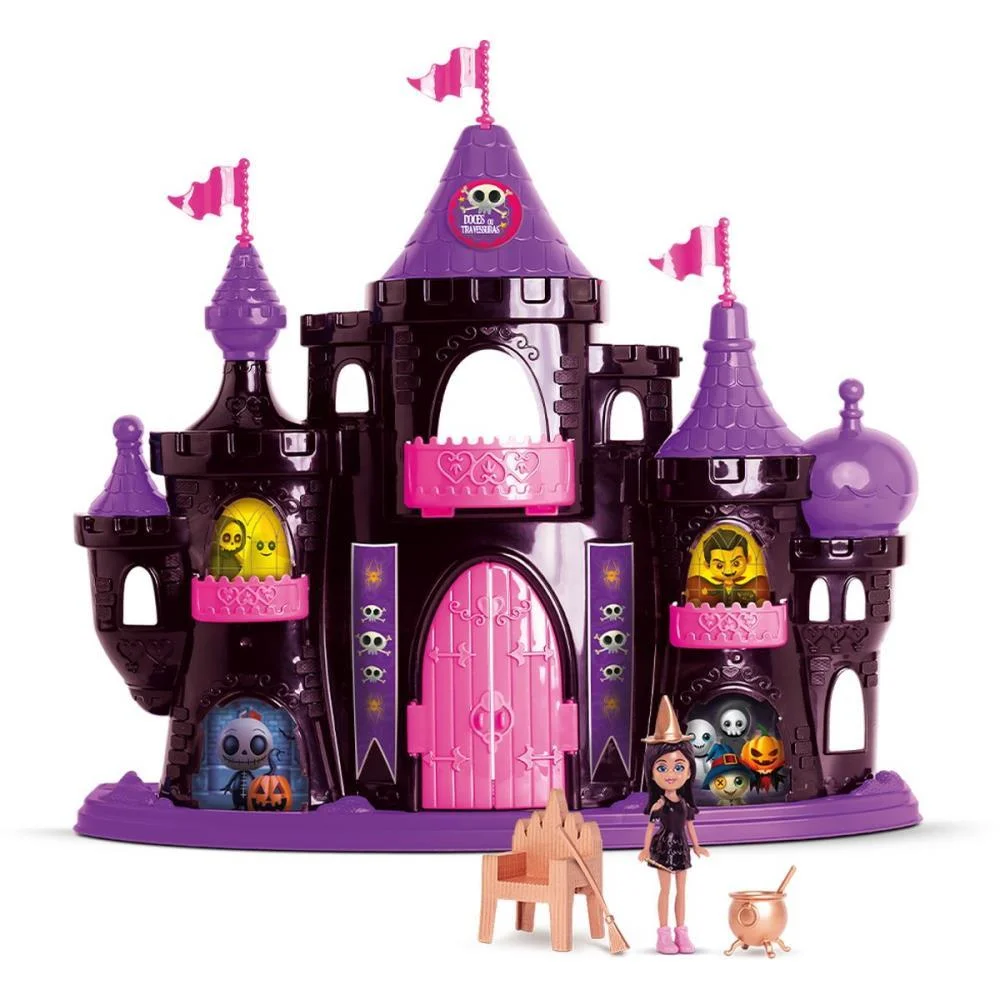 Casinha De Boneca Castelo Ghost C/Boneca/Acessor Samba Toys - imagem 4