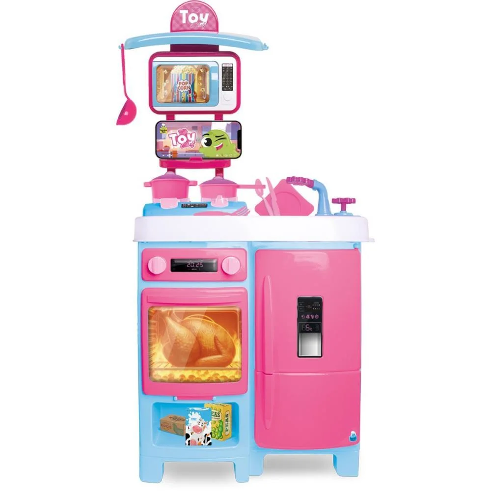 Brincando De Casinha Cozinha Toy Chef 92X44Cm Samba Toys - imagem 4