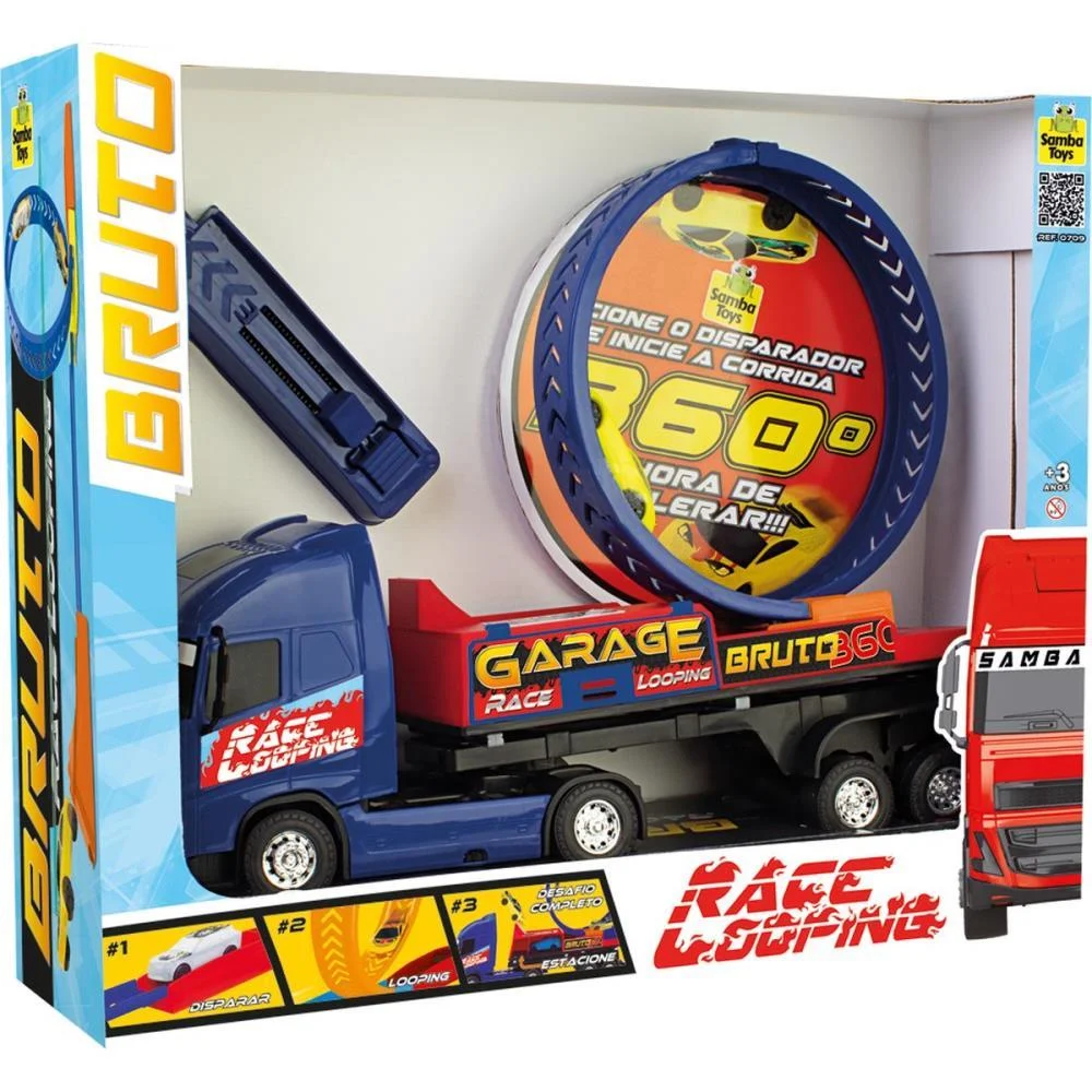 Caminhao Truck Race Pista Looping 360 Samba Toys - imagem 3