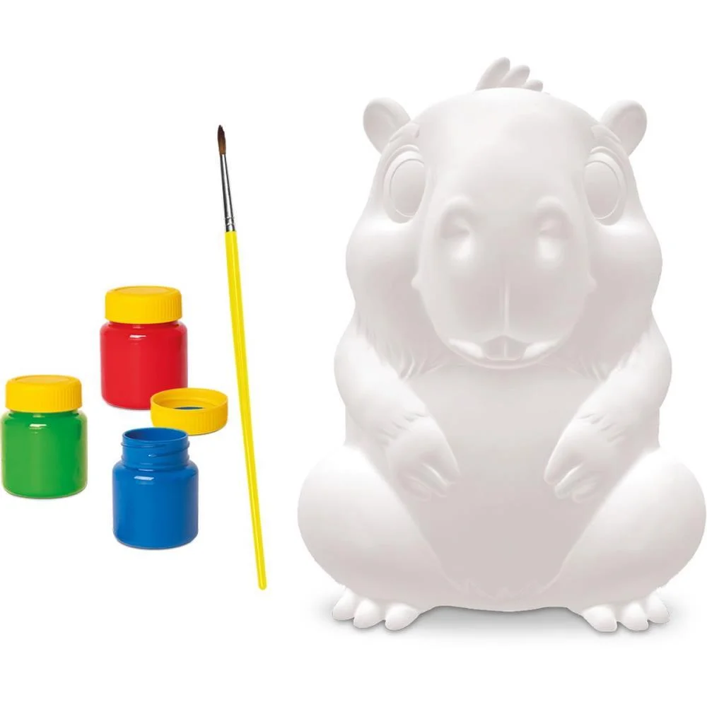 Brinquedo Para Colorir Capivara 16Cm Pintura C/Guache Samba Toys - imagem 2
