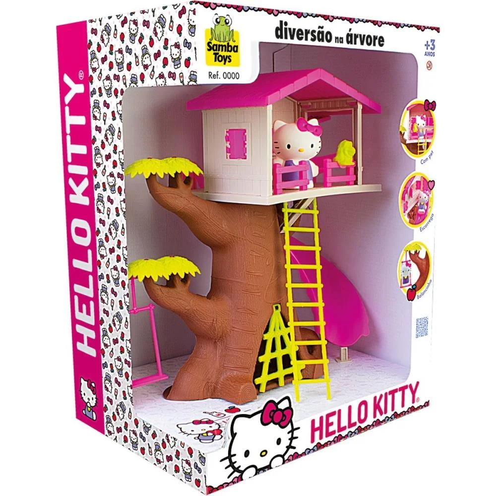 Casinha De Boneca Hello Kitty Casa Na Arvore Samba Toys - imagem 4