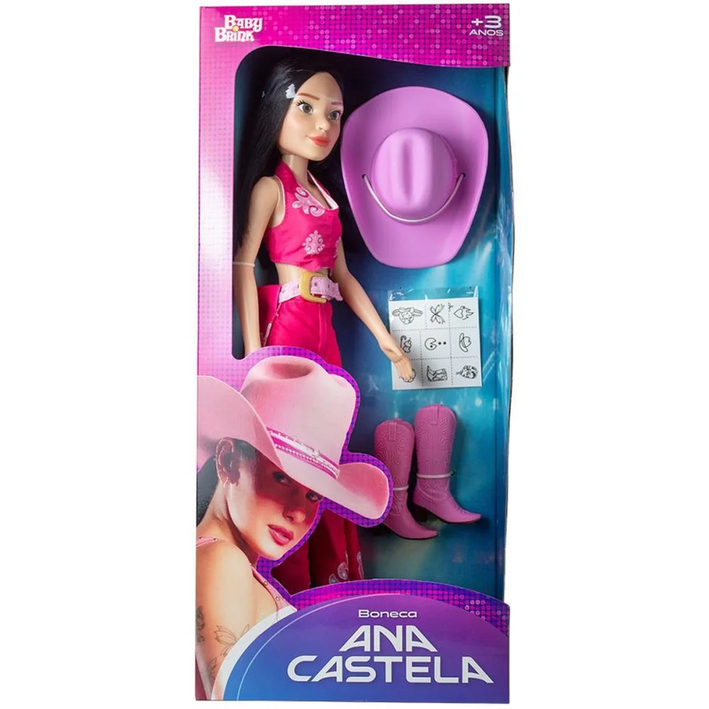 Boneco E Personagem Ana Castela 40Cm C/Acessorios Baby Brink - imagem 9
