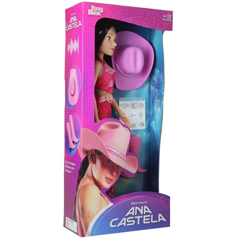 Boneco E Personagem Ana Castela 40Cm C/Acessorios Baby Brink - imagem 10
