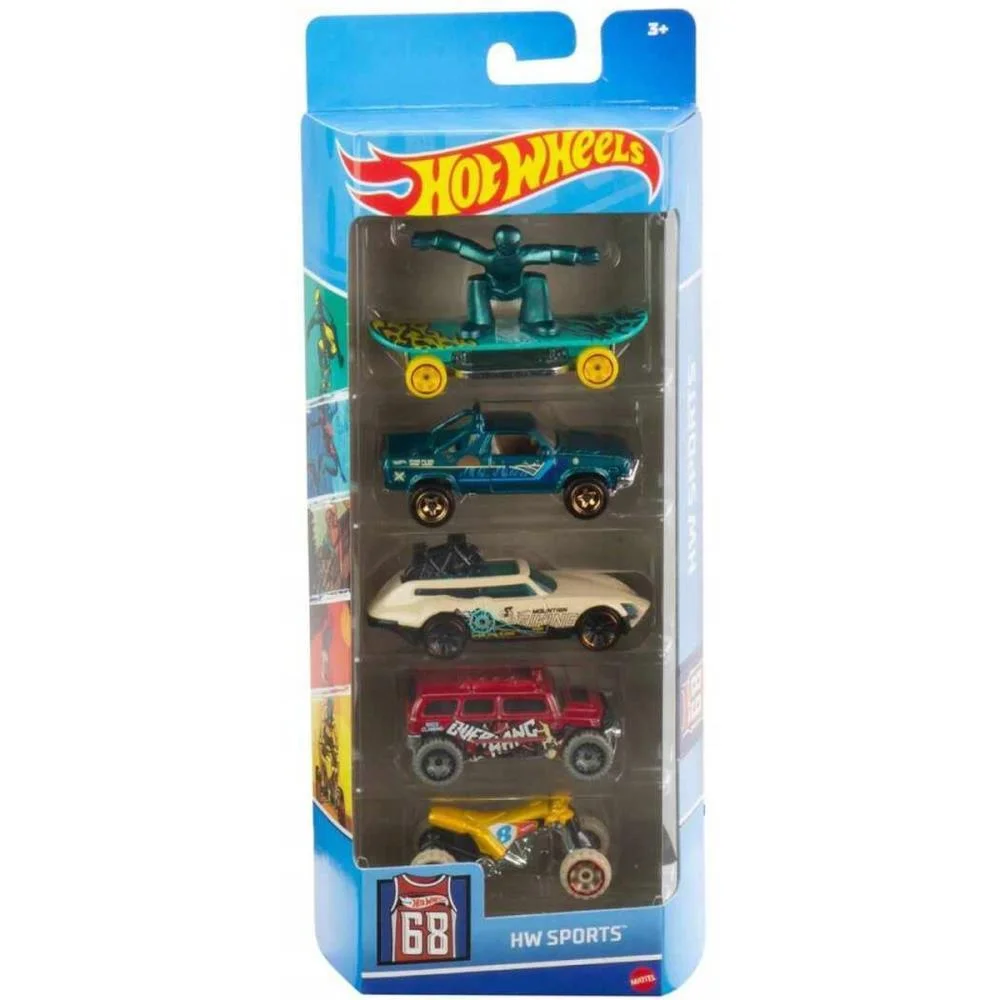 Hot Wheels Die-Cast Pack C/05 Carrinhos (S) Mattel (Blister) - imagem 19