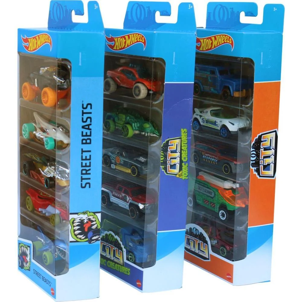 Hot Wheels Die-Cast Pack C/05 Carrinhos (S) Mattel (Blister) - imagem 30