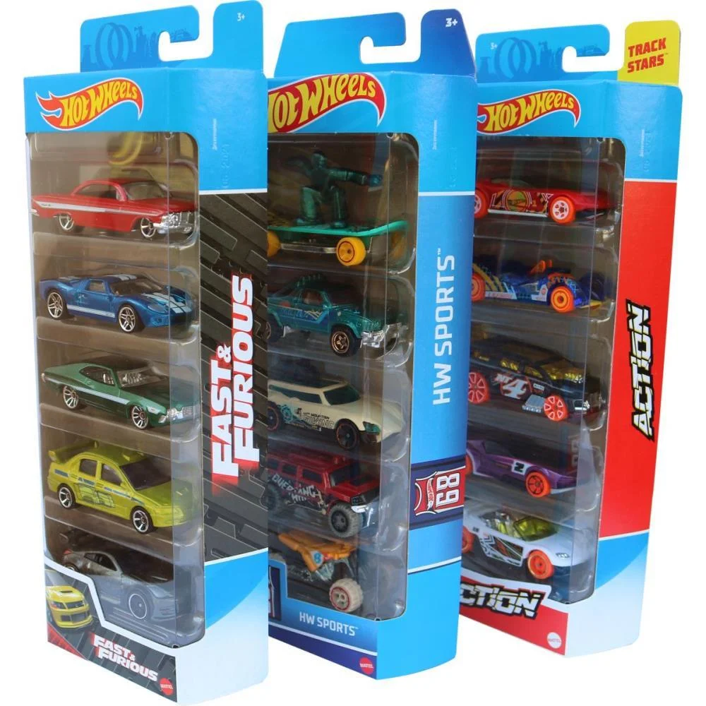 Hot Wheels Die-Cast Pack C/05 Carrinhos (S) Mattel (Blister) - imagem 31