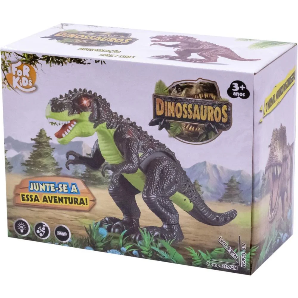 Dinossauro Rex C/Som/Luz/Movimento 22X15C Bee Toys - imagem 3