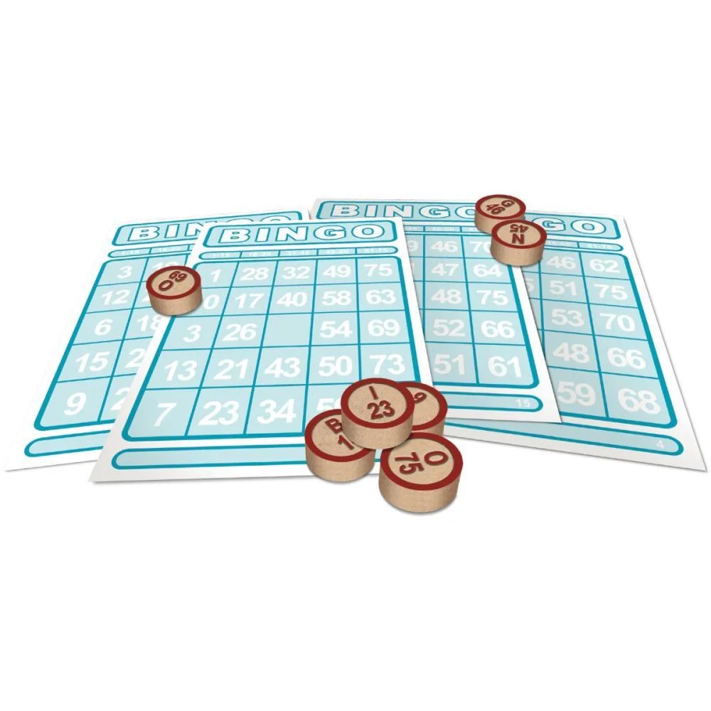 Jogo De Bingo Bingo De Pedras De Madeira Xalingo - imagem 4