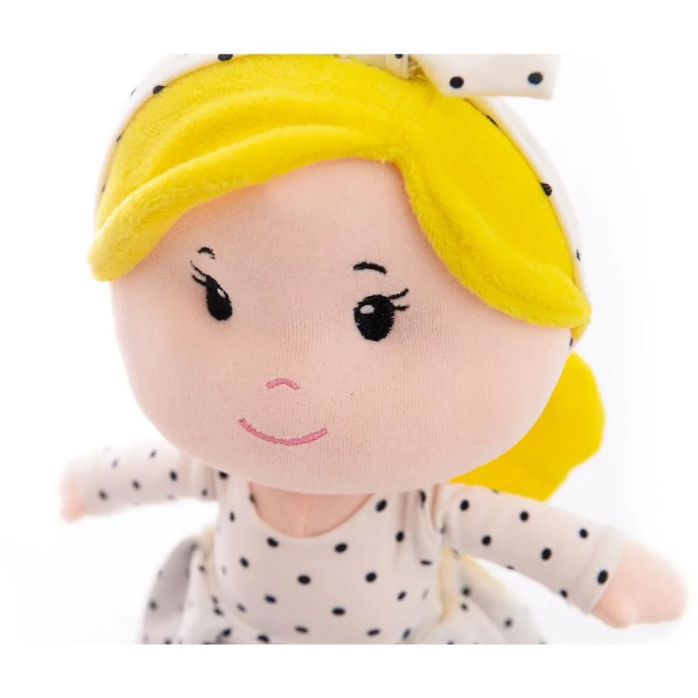 Boneca De Pelucia Clara Loira 35Cm Zip - imagem 4