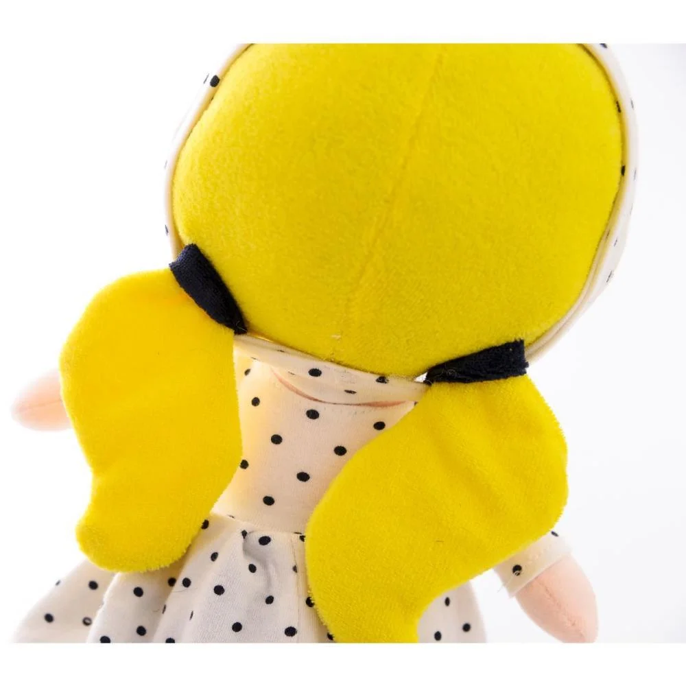 Boneca De Pelucia Clara Loira 35Cm Zip - imagem 5