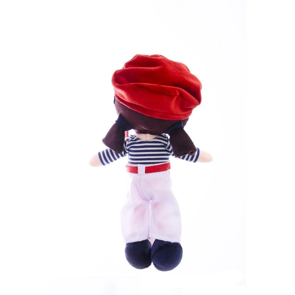 Boneca De Pelucia Maite Boina Vermelha 35Cm Zip - imagem 4