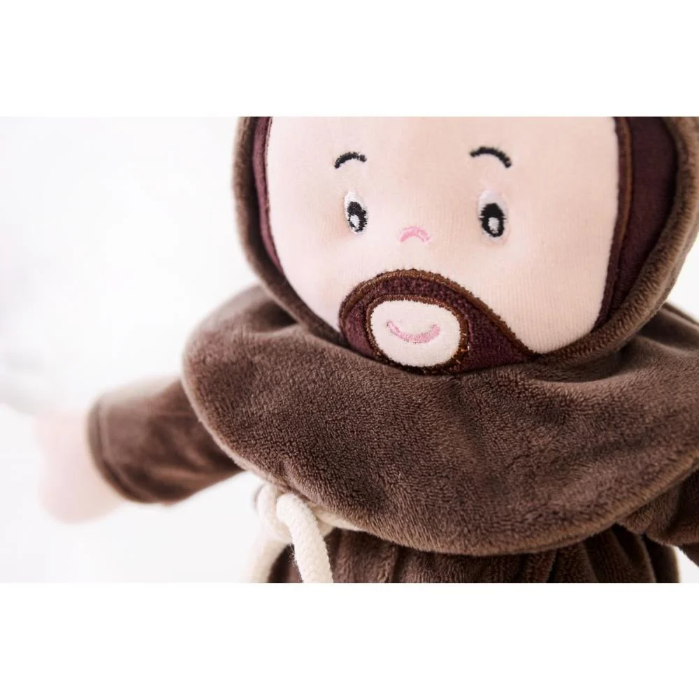 Boneca De Pelucia Religioso Sao Francisco 32Cm Zip - imagem 4