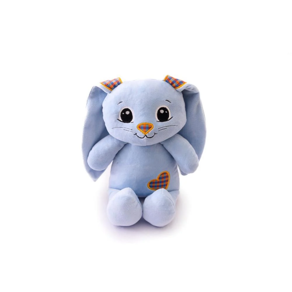Pelucia Coelho Lucas Azul Bebe 35Cm Zip - imagem 2