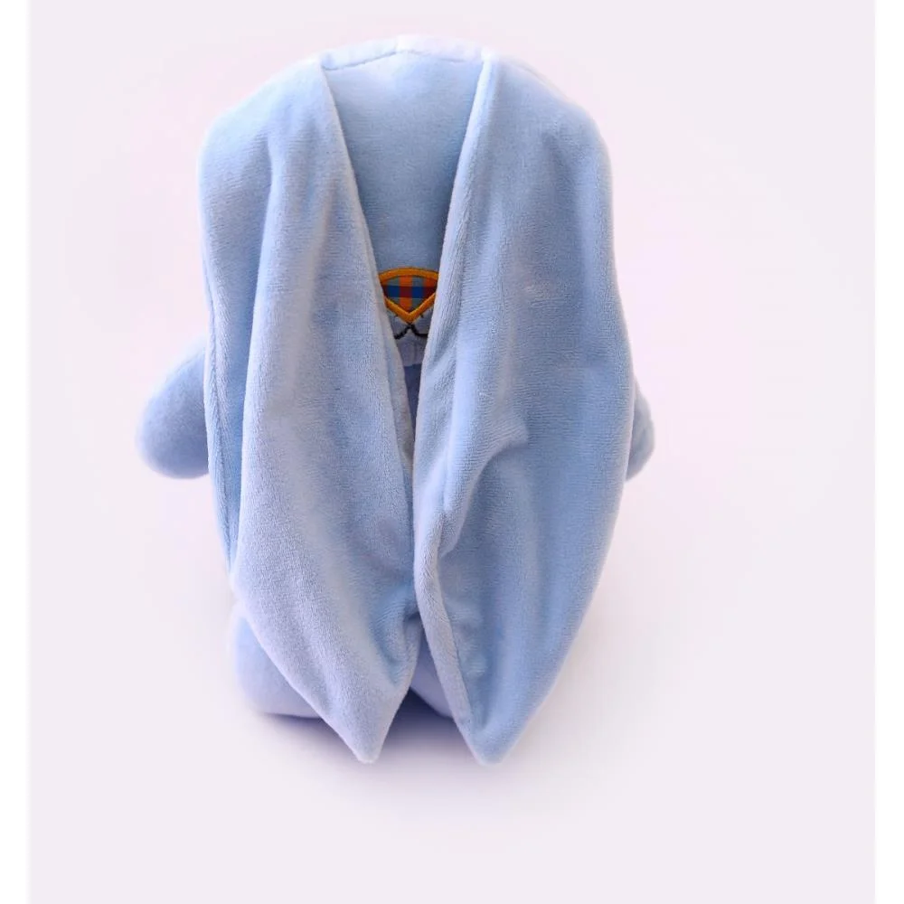 Pelucia Coelho Lucas Azul Bebe 35Cm Zip - imagem 5