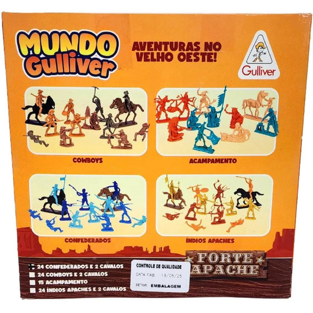 Miniatura Colecionavel Forte Apache Acampame.15Indios Gulliver - imagem 3