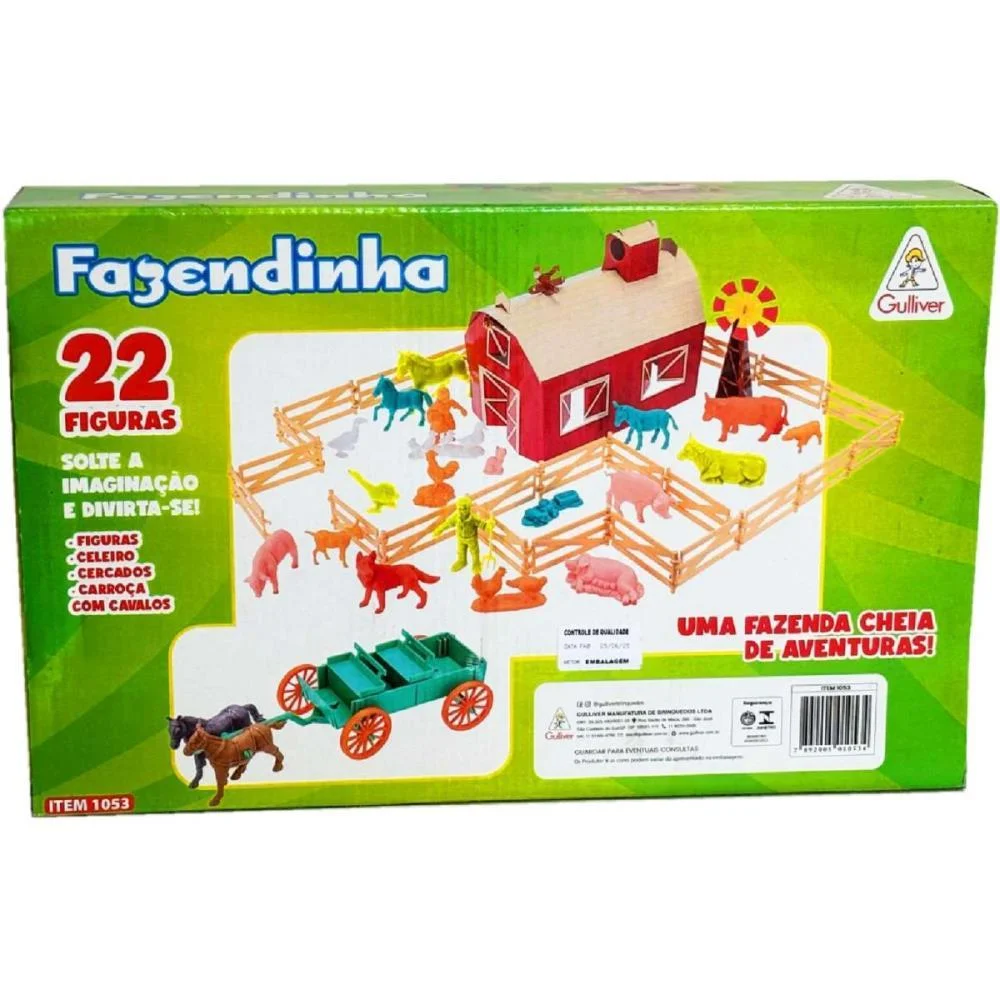 Miniatura Colecionavel Fazendinha Playset 22Fig.cerca Gulliver - imagem 3