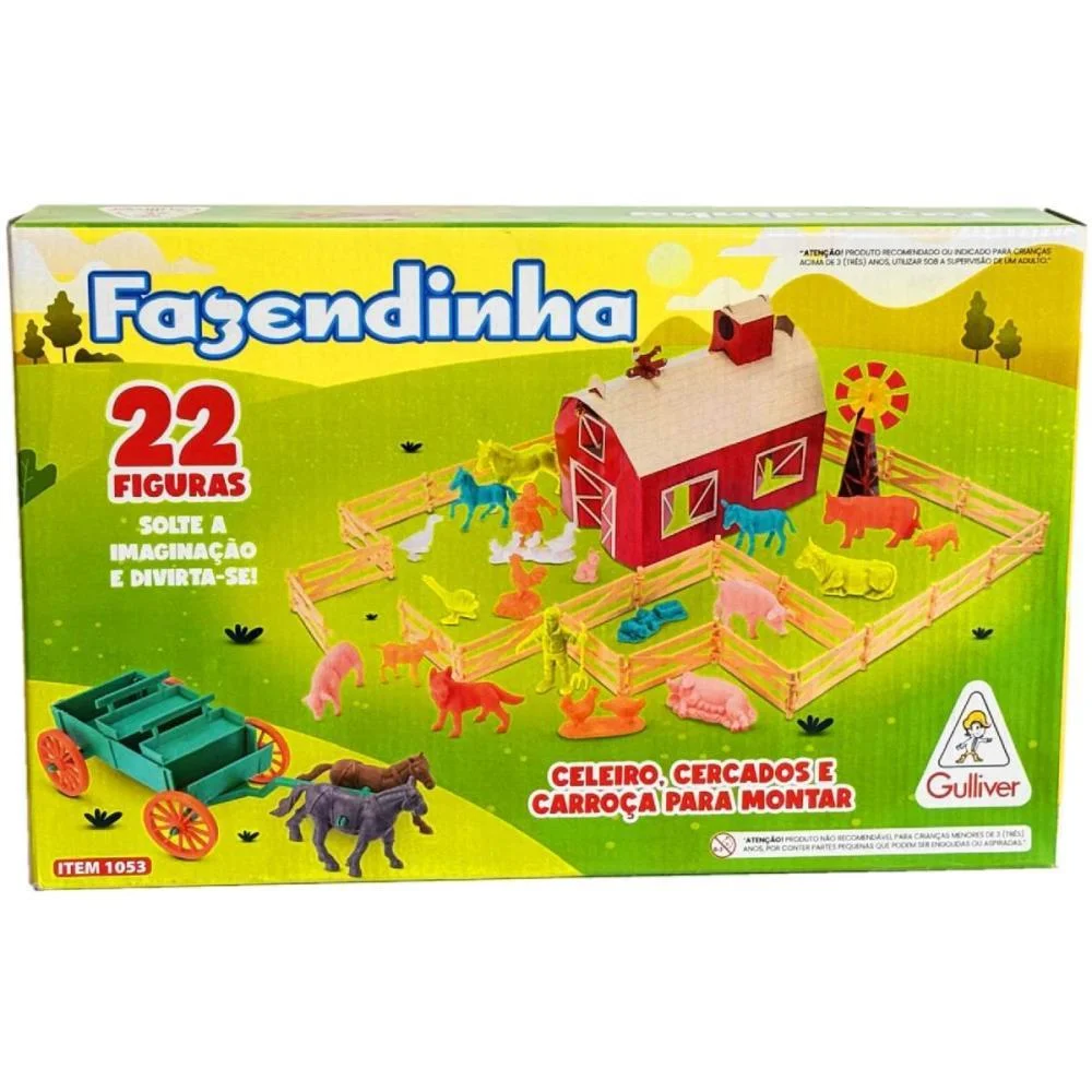 Miniatura Colecionavel Fazendinha Playset 22Fig.cerca Gulliver - imagem 4