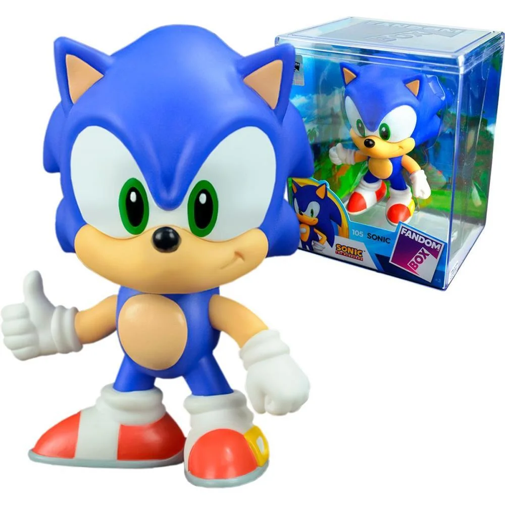 Boneco E Personagem Fandombox Sonic 12Cm Lider - imagem 3