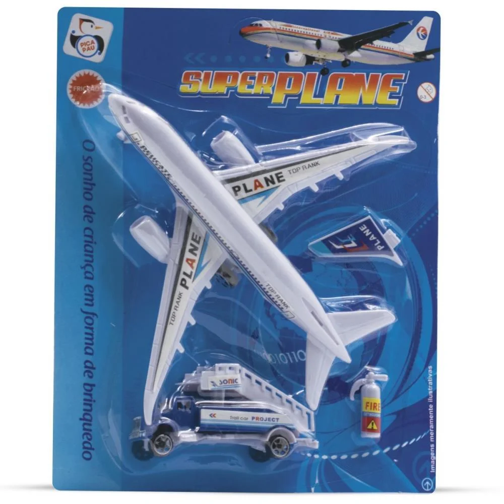 Avião Super Plane Friccao Pica Pau - imagem 4