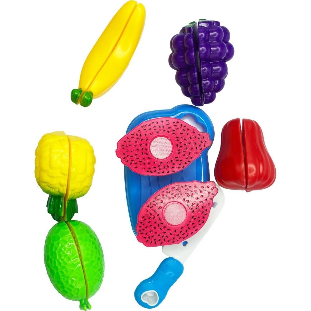 Brincando De Casinha Cestinha Frutas Crec 9Pcs (S) Toy Mix - imagem 3