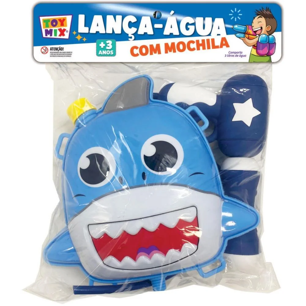 Lanca-Agua Tubarao Mochila 2L Toy Mix - imagem 4