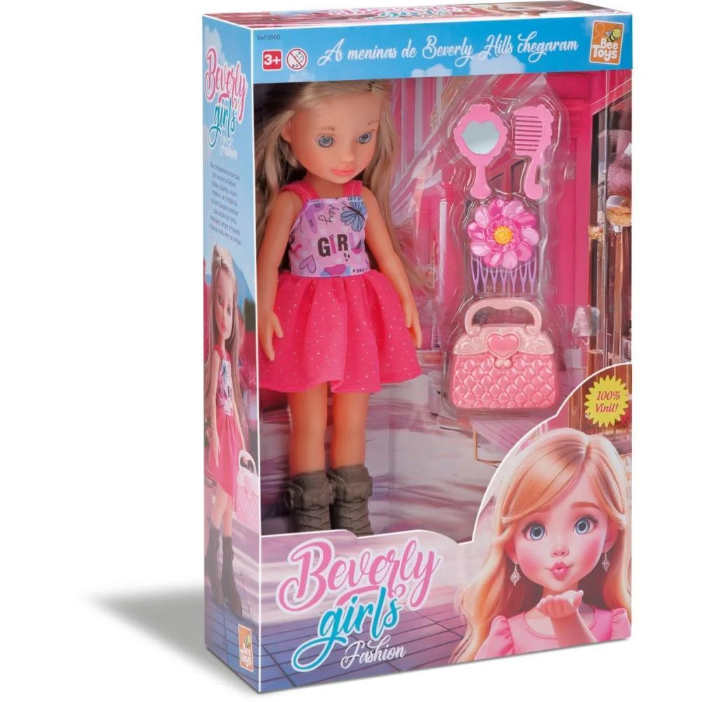 Boneca Beverly Girls Fashion 34Cm. Bee Toys - imagem 4