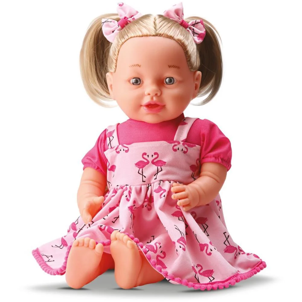 Boneca Com Mecanismo Talk Baby Frases 44Cm Bee Toys - imagem 4