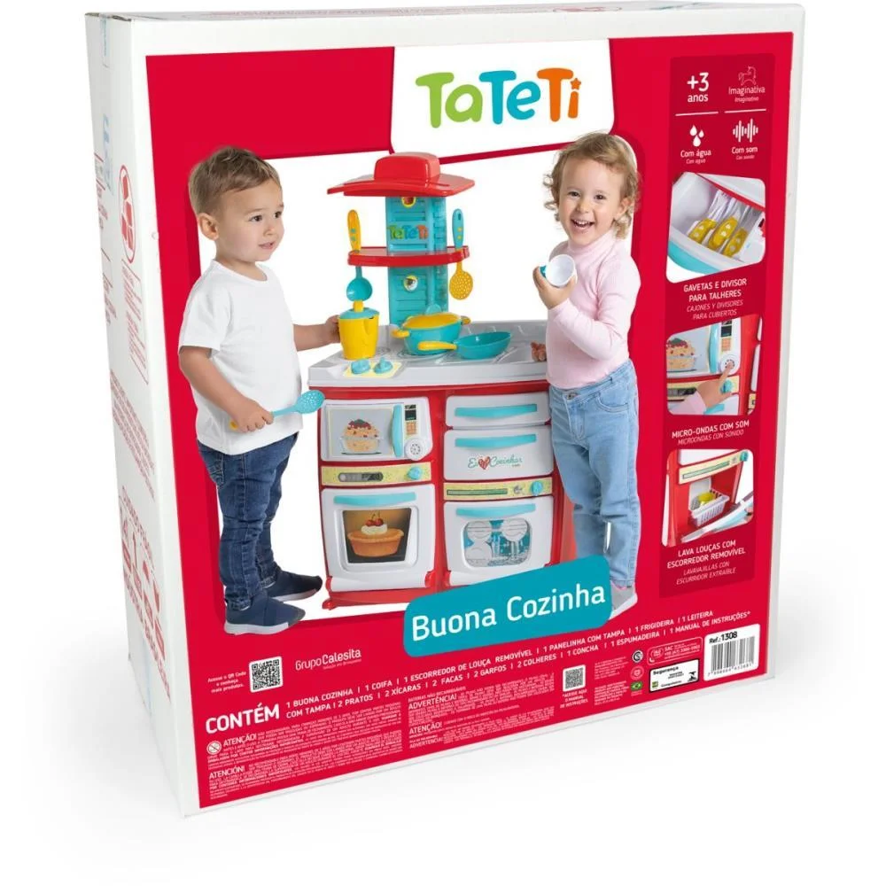 Brincando De Casinha Buona Cozinha C/ Acessorios Tateti - imagem 10
