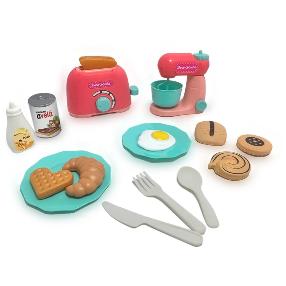 Brincando De Casinha Doce Cozinha Torrad.e Batedeir Cardoso Toys - imagem 2