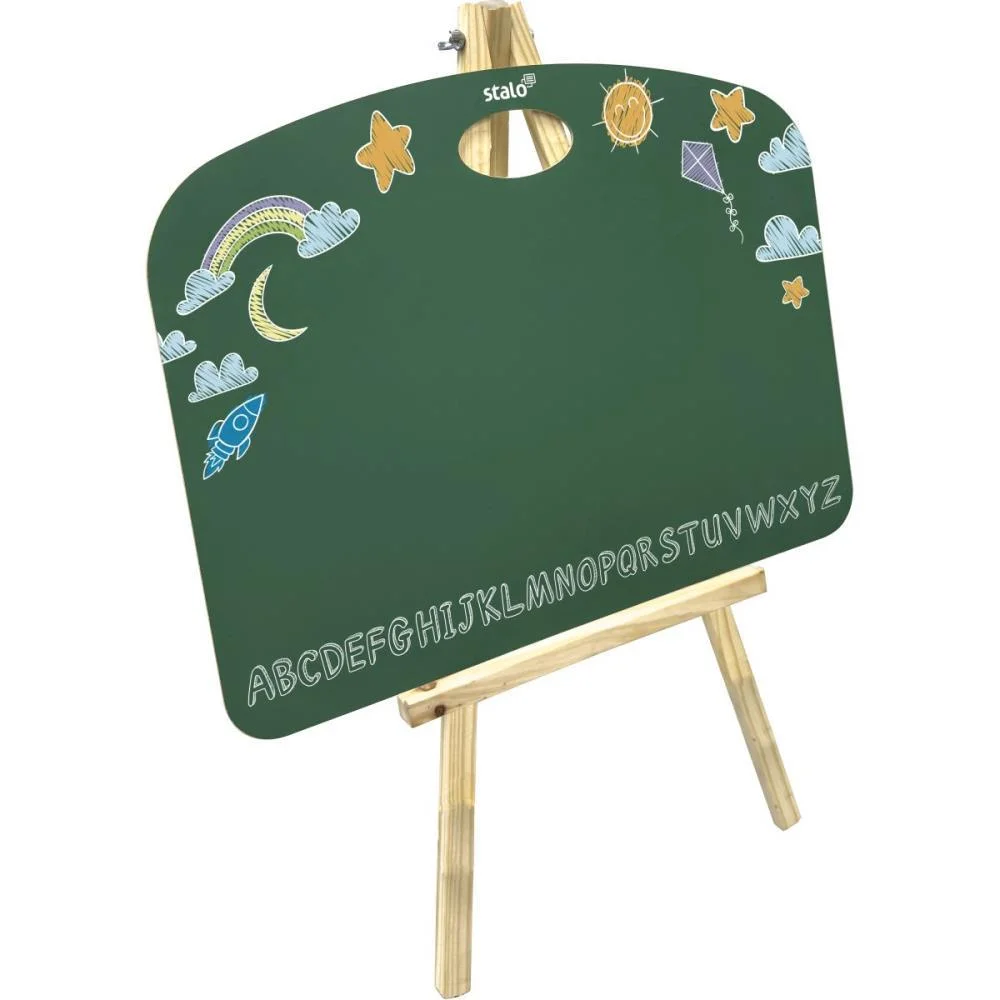 Lousa Infantil C/Cavalete Alfabeto 45X57Cm Stalo - imagem 3