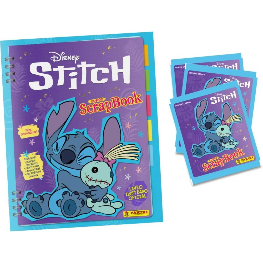 Album De Figurinhas Stitch Brochura Panini - imagem 3