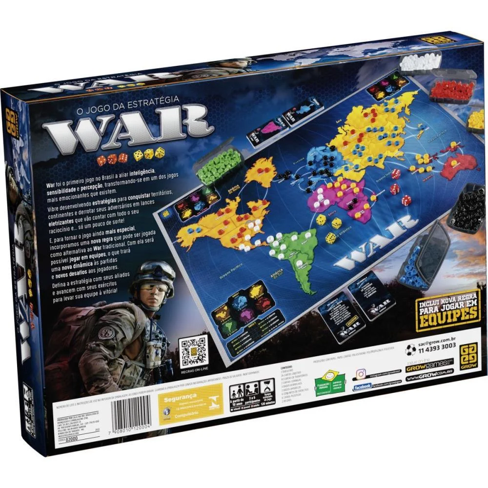 Jogo De Tabuleiro War Grow - imagem 5