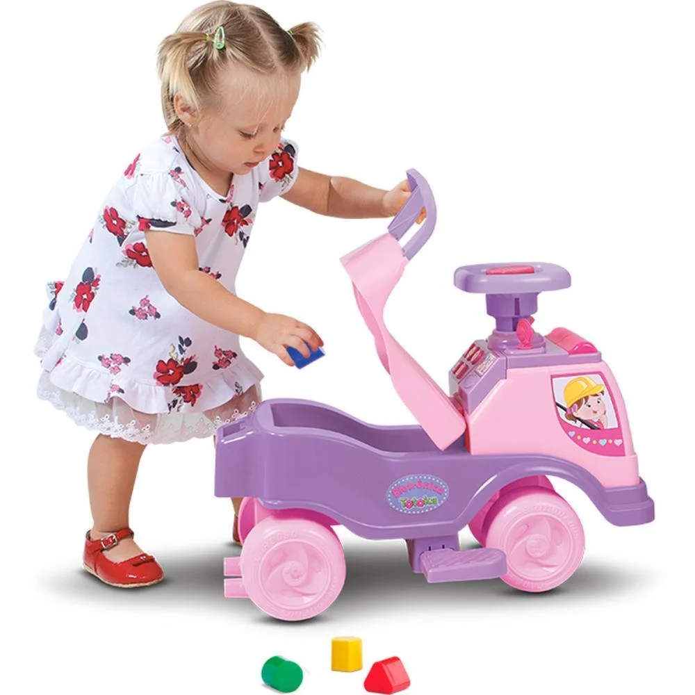 Veiculo Para Bebe Totoka Plus Menina C/Som Cardoso Toys - imagem 3