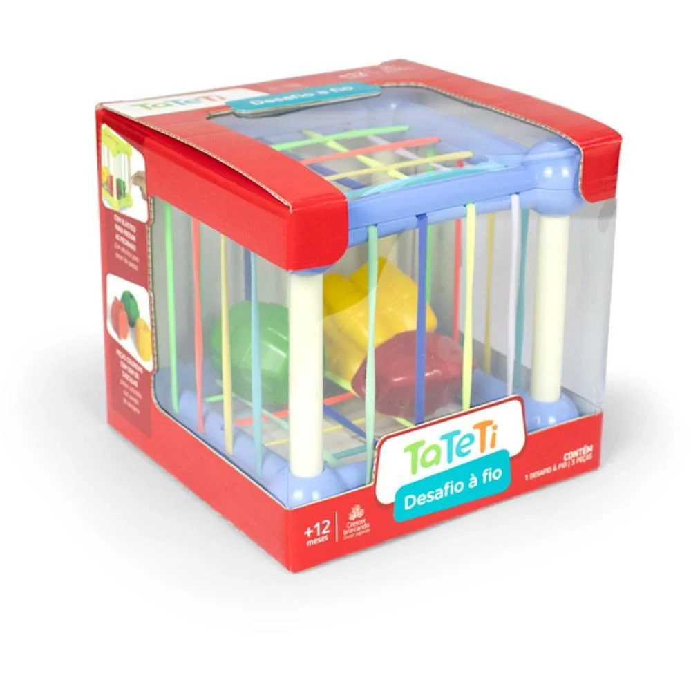 Brinquedo Educativo Desafio A Fio Cubo Elastico Tateti - imagem 8