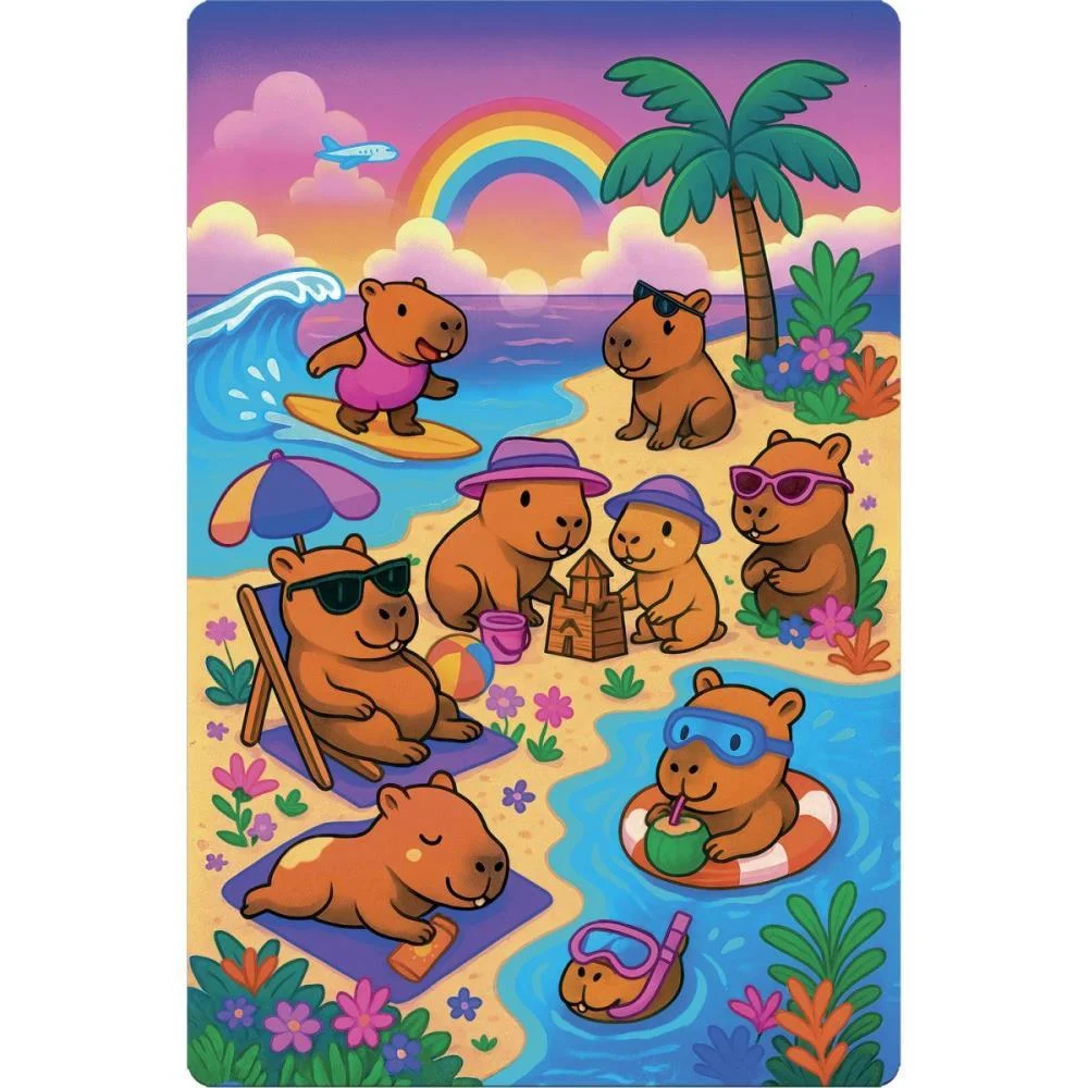 Quebra-Cabeca Cartonado Capivara Metalizado 100 Pcs Toyster - imagem 3