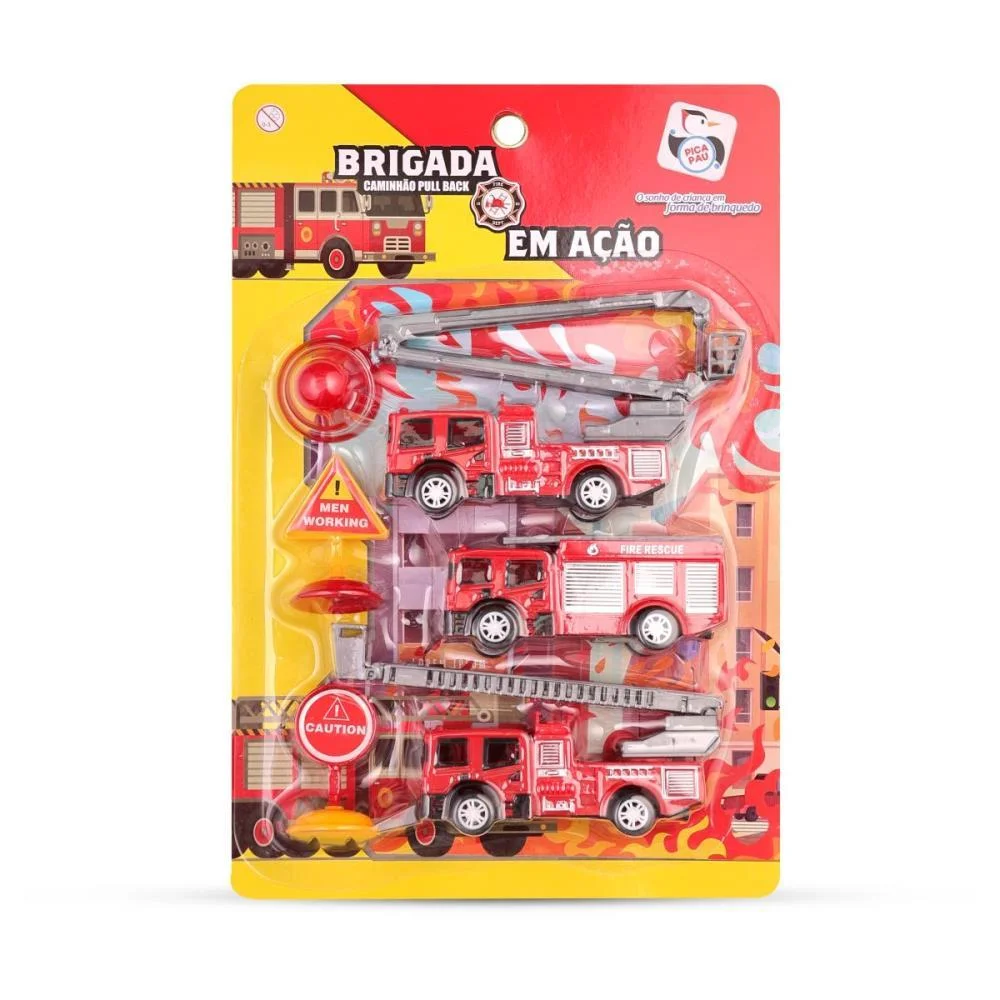Caminhao Super Brigada De Incendio Pica Pau - imagem 3