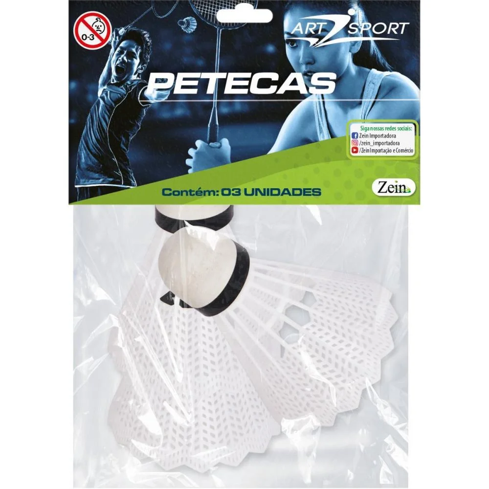 Brinquedo Diverso Peteca Plast. C/3 Pcs 8,5X7Cm Art Brink - imagem 5
